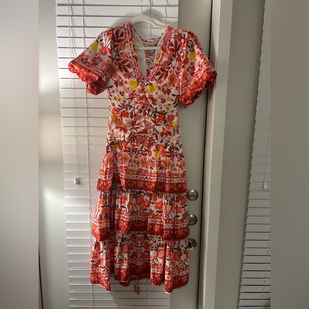 FARM Rio Vibrant Floral Maxi Dress